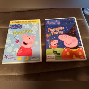 Peppa Pig DVD Set - Bubbles and Pumpkin Party
